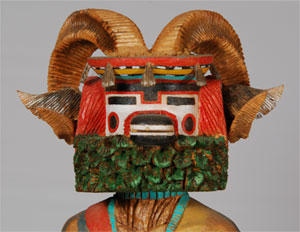 Hopi All-wood Honan (Badger) Katsina Doll