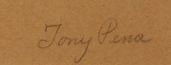 Tony Pena signature