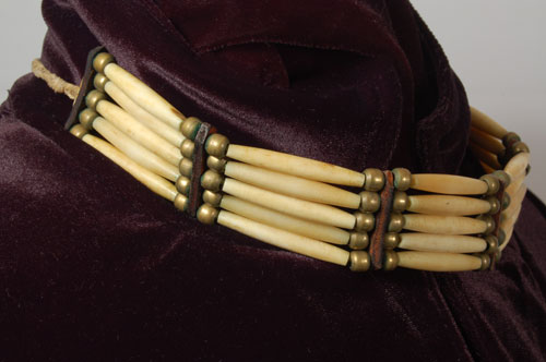 Native american bone choker shop necklace