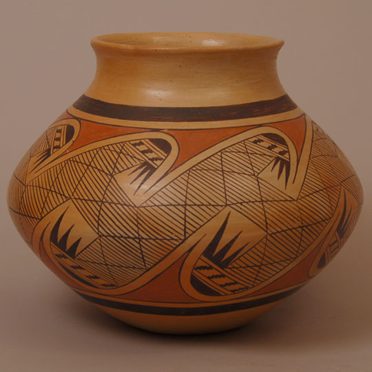 Hopi Polychrome Seed Jar with Migration Pattern by Fannie Nampeyo ...