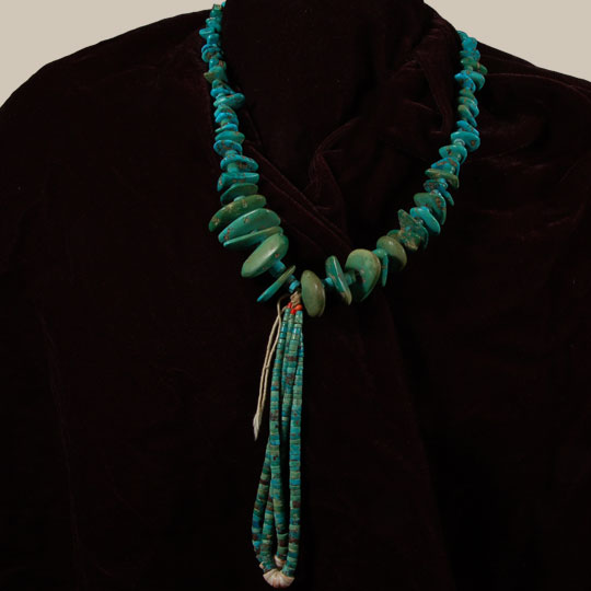 Native american turquoise deals nugget necklace