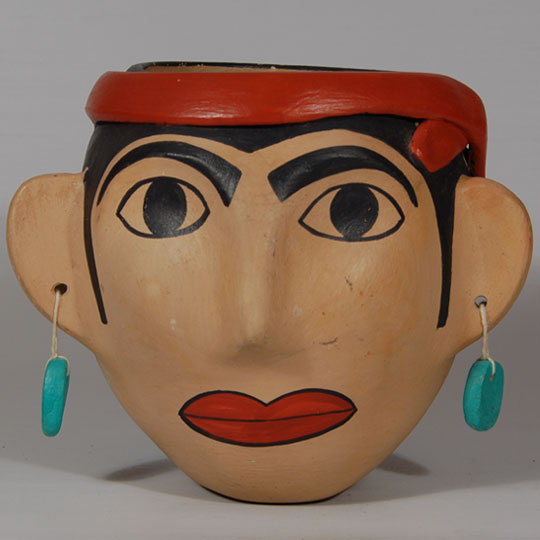 Jemez Pueblo Jar with Human Face by Marie G. Romero - Southwest Indian ...