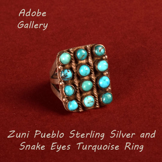 Zuni snake deals eye ring