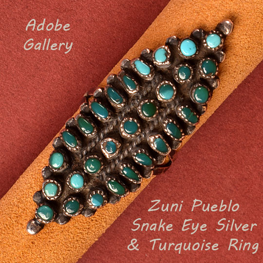 Zuni snake eye on sale ring