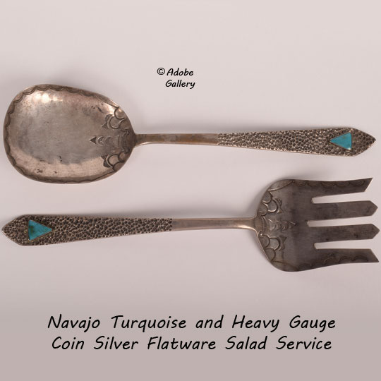 Southwest Chic Indian Turquoise Feather Flatware 4 Spoon Teaspoon Fork–  Ebros Gift