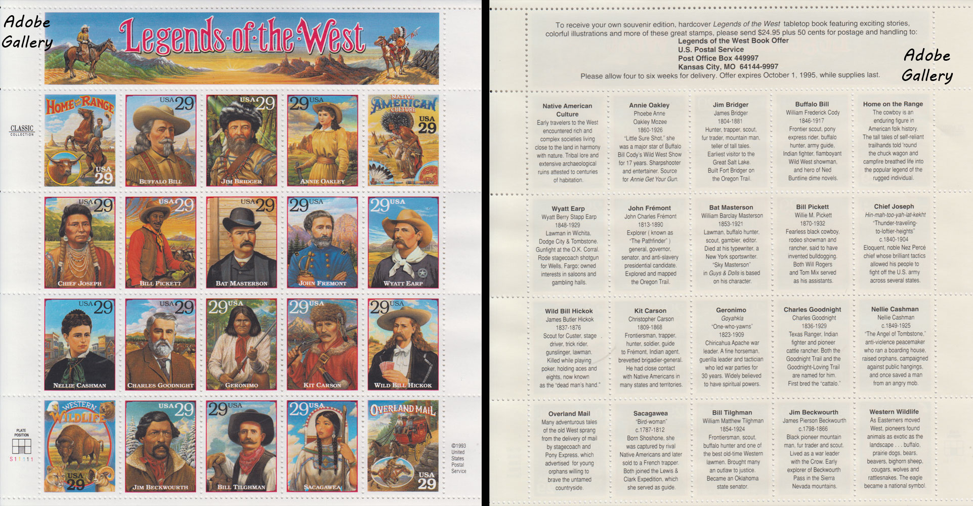 wild west new frontier stamps