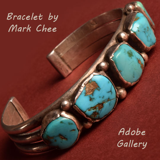 Native American Jewelry Bracelet C4361B - Adobe Gallery, Santa Fe