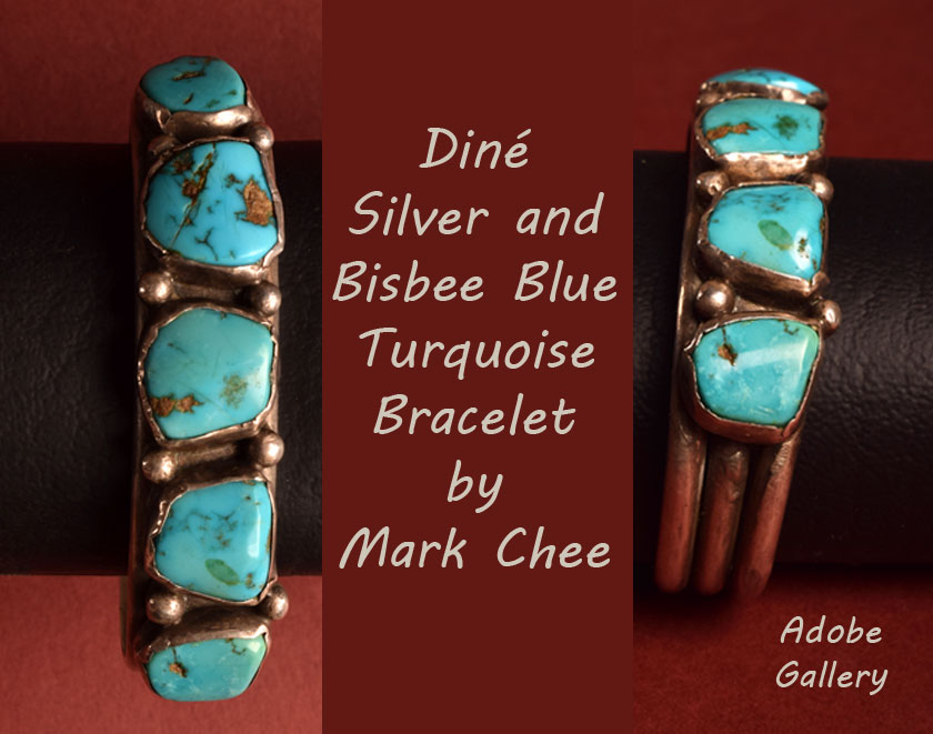 Native American Jewelry Bracelet C4361B - Adobe Gallery, Santa Fe