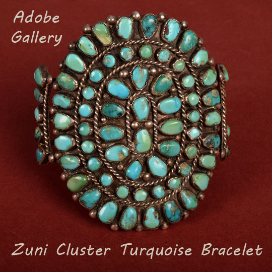 Zuni on sale turquoise bracelet