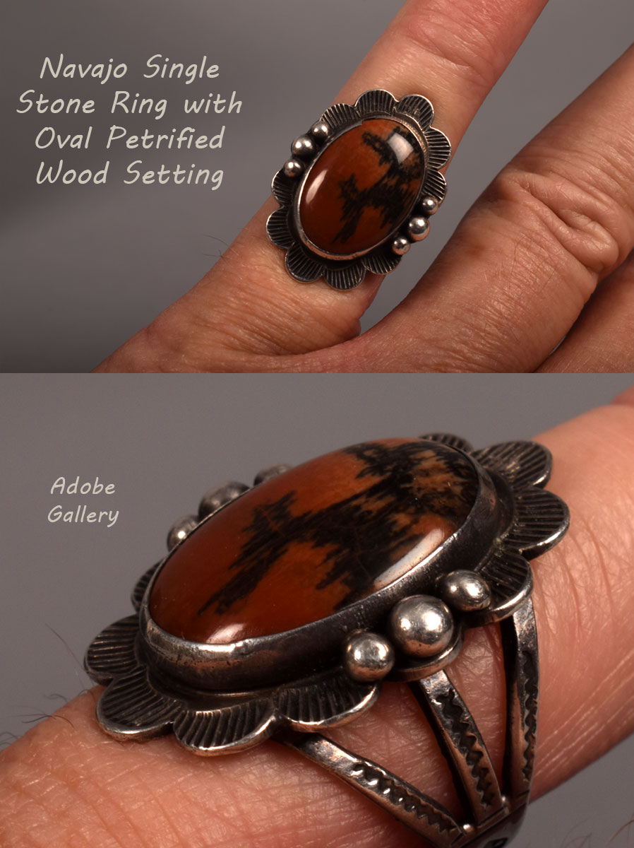 Petrified wood deals jewelry navajo