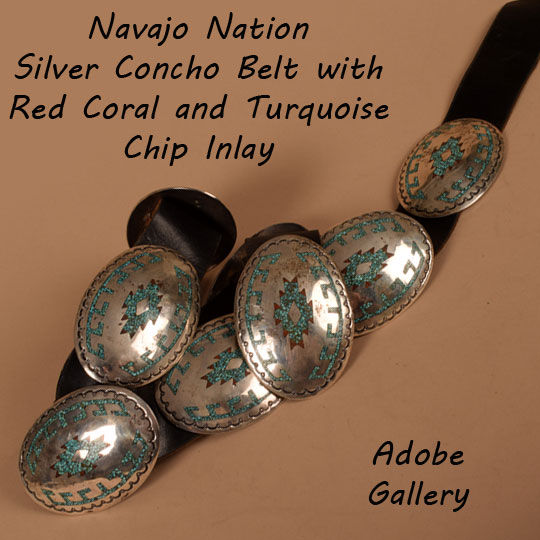 Corbet Joe Native American Silver Jewelry Turquoise Belt C4569T - Adobe  Gallery, Santa Fe