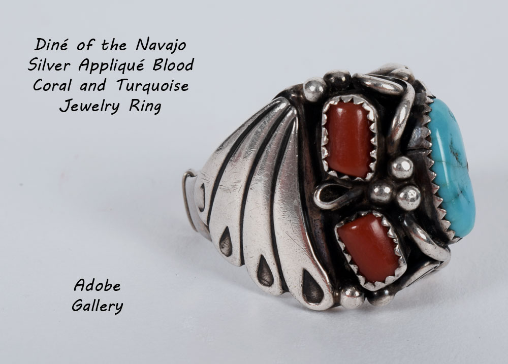 Native American Jewelry Ring C4569x - Adobe Gallery, Santa Fe