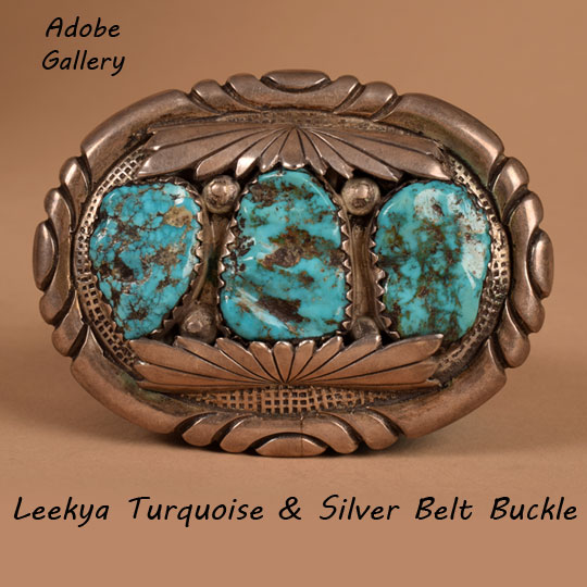 Leekya Native American Turquoise Jewelry Buckle C4569ZE - Adobe ...