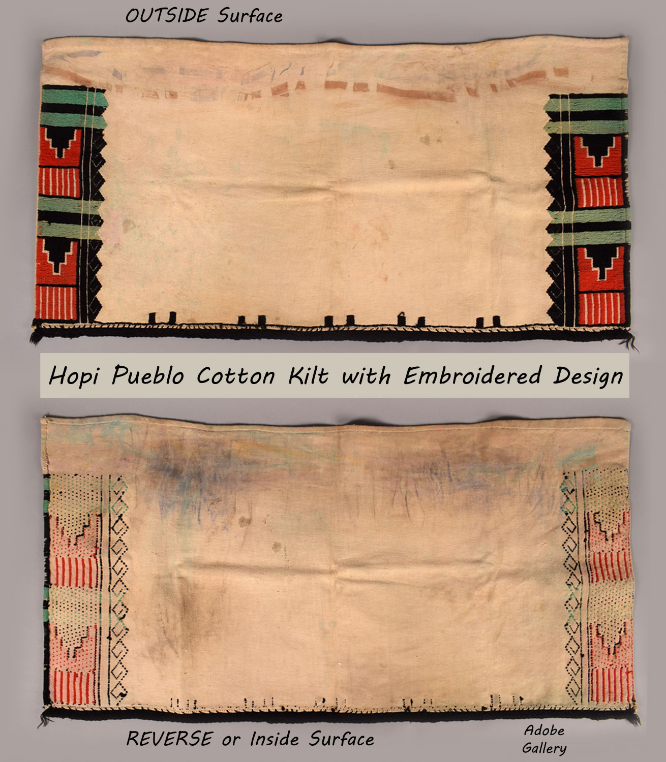 Pueblo Textile Dance Kilt C4569ZR - Adobe Gallery, Santa Fe