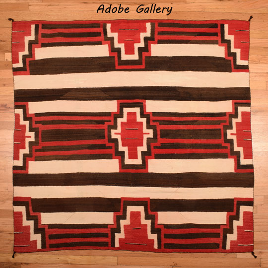 Southwest Native American Textile Navajo Rug C4615C Adobe