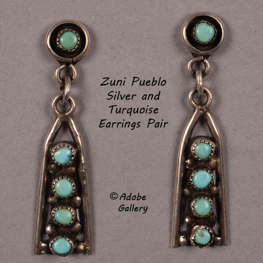 Vintage hot sale zuni earrings