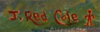 Artist Signature of J. Red Cole, Western Painter