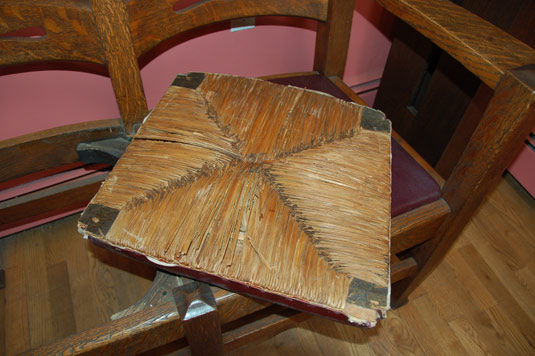 view of original under cushion material