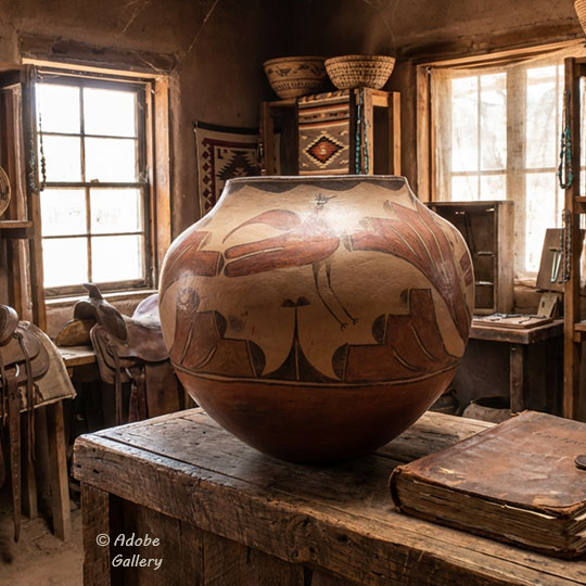 Alternate view of this pottery vessel. Alternate view of this pottery vessel.