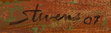 Artist signature of Rick Stevens &ndash; Western Artist