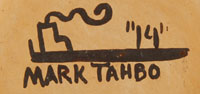 Mark Tahbo (1958- ) signature