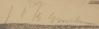 Jaune Quick-to-See Smith (1940-present) signature.