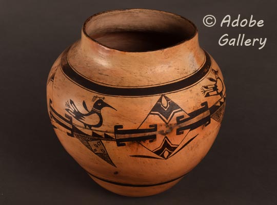 Alternate view of this very large Hopi storage jar.