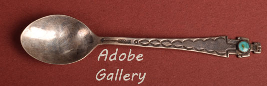Close up view of one of the spoons.