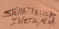 Artist Signature - Stella Teller, Isleta Pueblo Potter