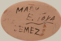 Artist Signature - Mary E. Toya (1934-1990), Jemez Pueblo Potter