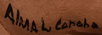 Artist Signature - Alma Loretto Concha, Taos Pueblo Potter