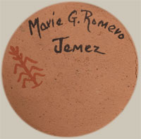 Artist Signature - Marie Gachupin Romero, Jemez Pueblo Potter