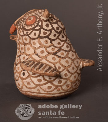Alternate side view of this owl figurine.
