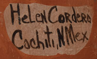 Artist Signature - Helen Cordero, Cochiti Pueblo Potter