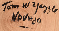 Artist Signature - Tom Yazzie, Navajo Nation Carver