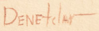 Myron Denetclaw (1999- ) artist signature.