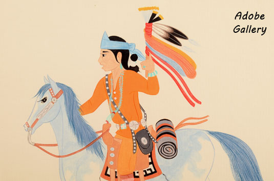 Close up view of a section of this painting.