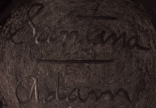 Artists' signatures of Santana and Adam Martinez, San Ildefonso Pueblo Potters