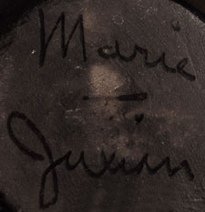 Artists' signatures of Maria and Julian Martinez, San Ildefonso Pueblo Potter 