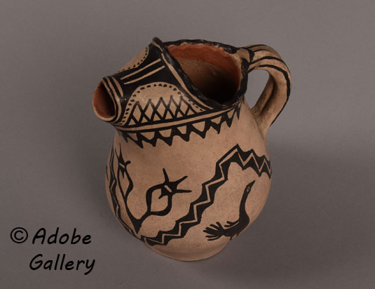 Alternate view of this Tesuque Pueblo Vessel.