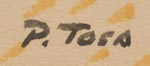 Artist signature of Paul Tosa, Jemez Pueblo Artist