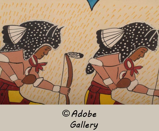 Alternate close-up view of a section of this painting.