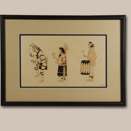modern pueblo painting of awa tsireh questions and answers