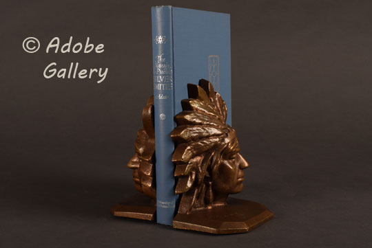 Alternate view of these bookends actually holding a book.