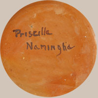 Priscilla Namingha Nampeyo Southwest Indian Pottery Contemporary Hopi Pueblo signaure