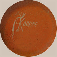 Jacob Koopee Southwest Indian Pottery Contemporary Hopi Pueblo signature