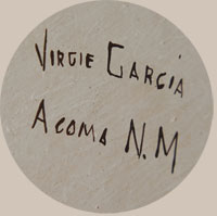 Virgie Garcia | Acoma Pueblo | Southwest Indian Pottery | Contemporary | signature