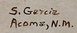 Sarah Garcia (1928 - present) signature