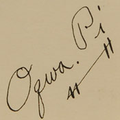 Abel Sanchez (1899-1971) Oqwa Pi - Red Cloud signature