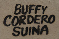 Buffy Cordero Suina (1969- ) signature